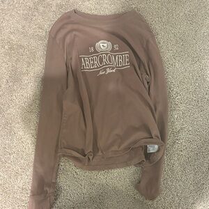 Abercrombie Kids Brown Long Sleeve Tee